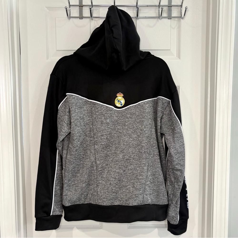 Icon Sports Real Madrid Soccer  Full Zip Hoodie Sweatshirt Jacket Men Sz S NWOT - Picture 8 of 16